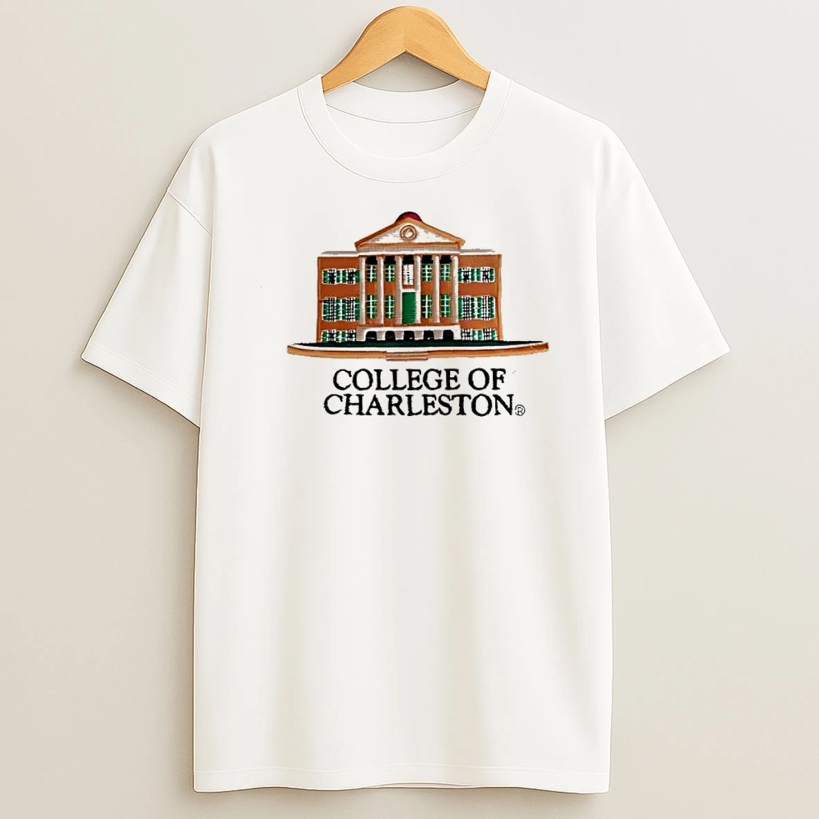 College Of Charleston Randolph Hall Building Graphic Shirts