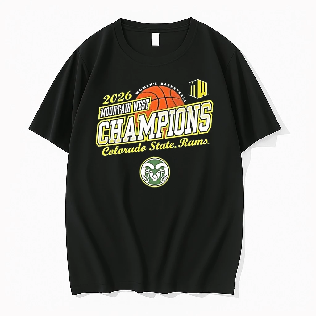 Colorado State Rams Womens Basketball 2026 Mountain West Tournament Champions Tee Shirts