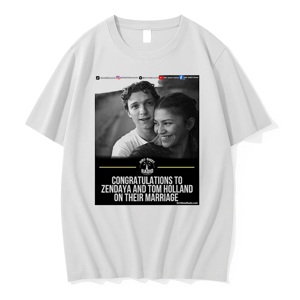 Congratulations To Zendaya And Tom Holland On Their Marriage Shirts