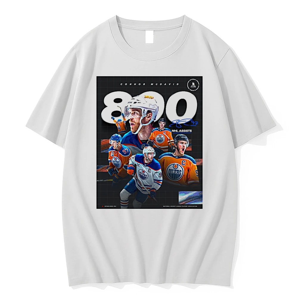 Connor David Edmonton Oilers 800 Nhl Assists Signature Shirts