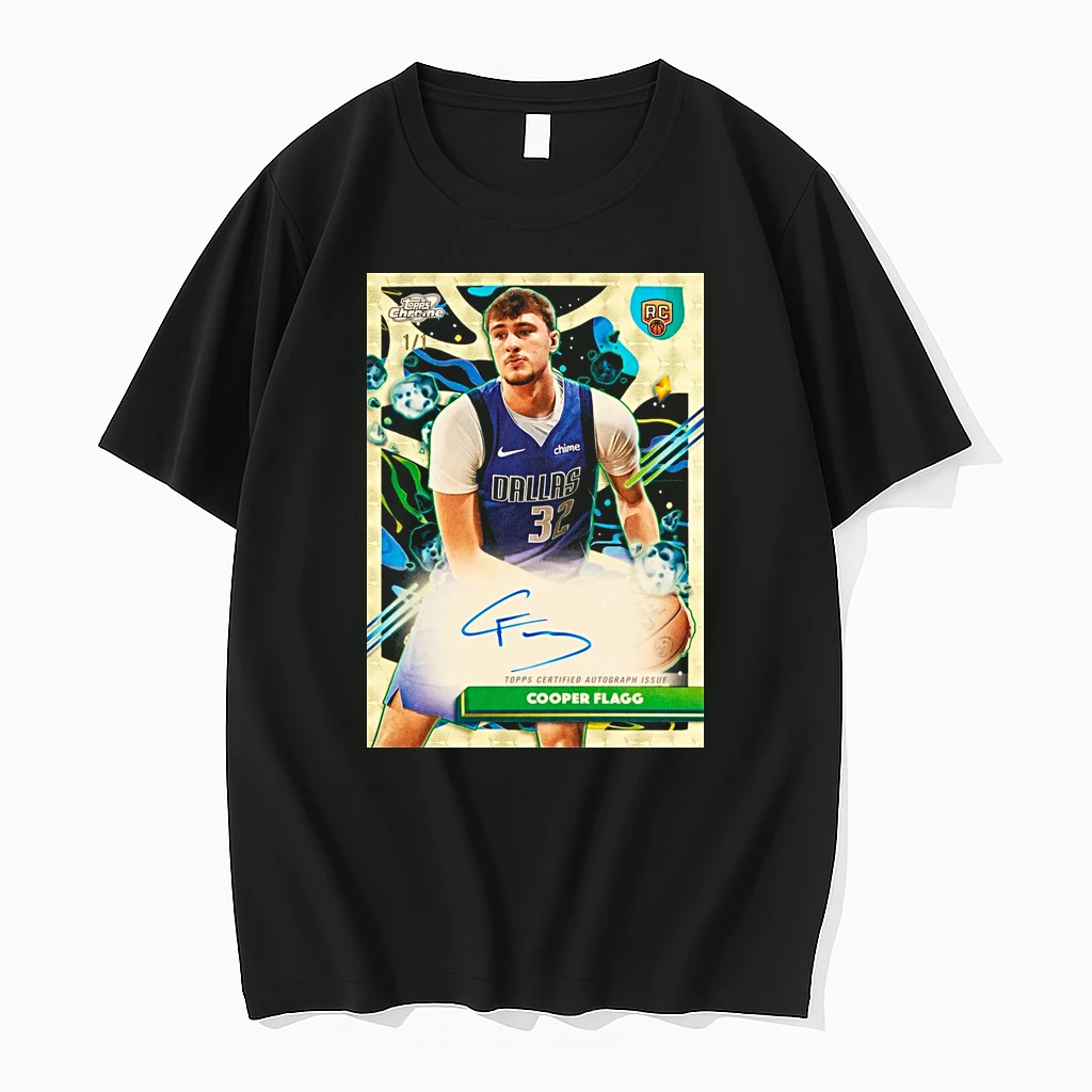 Cooper Flagg Topps Cosmic Chrome Basketball Card Signature Shirts