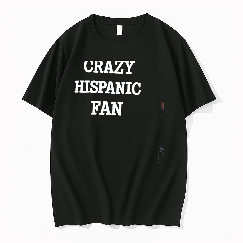 Crazy Hispanic Fan Text Shirts