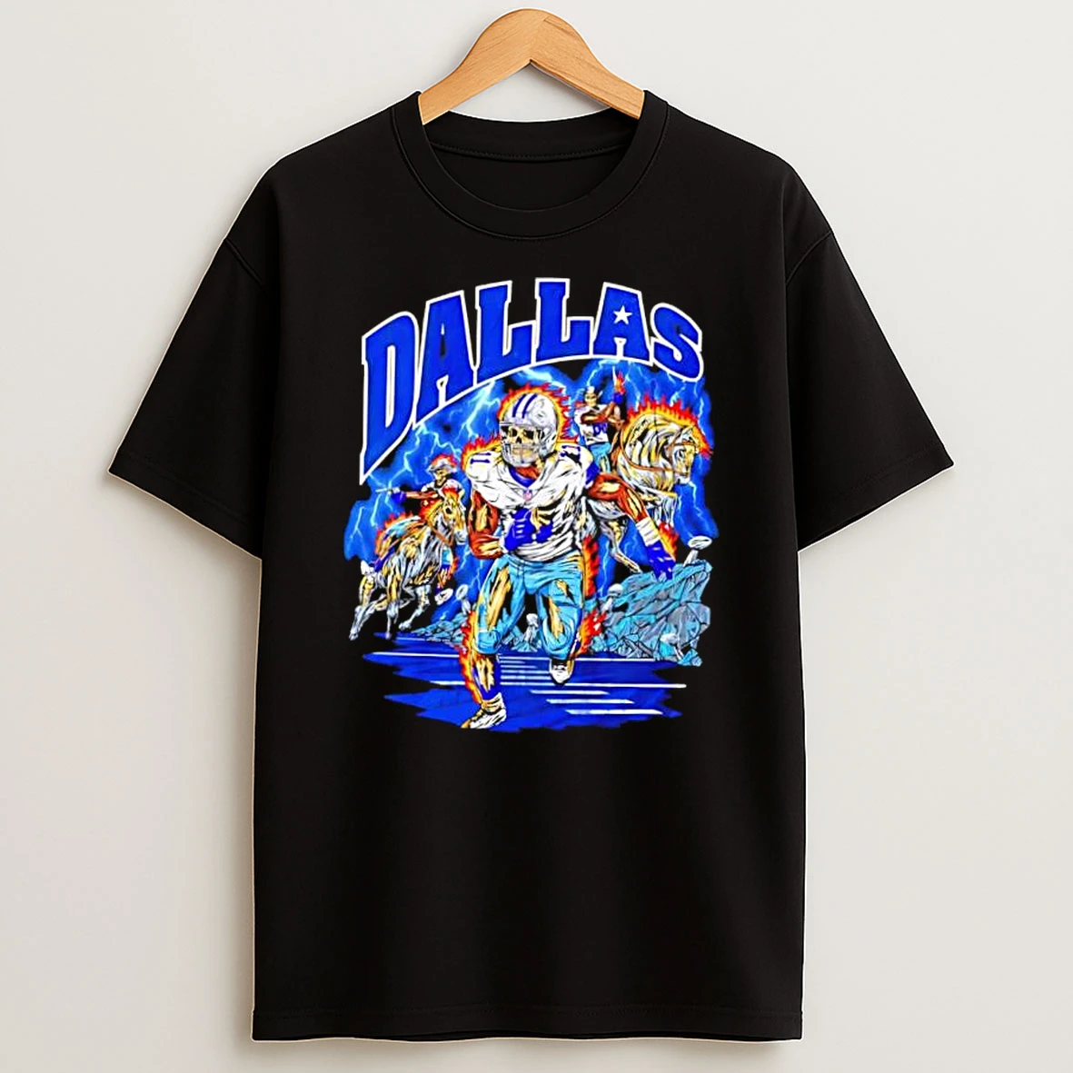 Dallas Cowboys Micah Parsons 11 Skeleton Lightning Horses Shirts