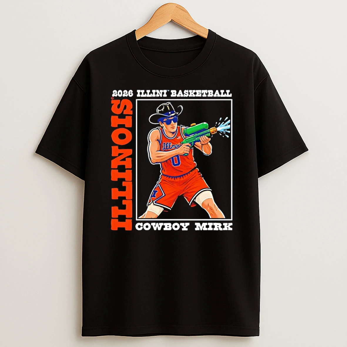 David Mirkovic Illinois Fighting Illini Basketball Big Ten Conference Cowboy Mirk Shirts