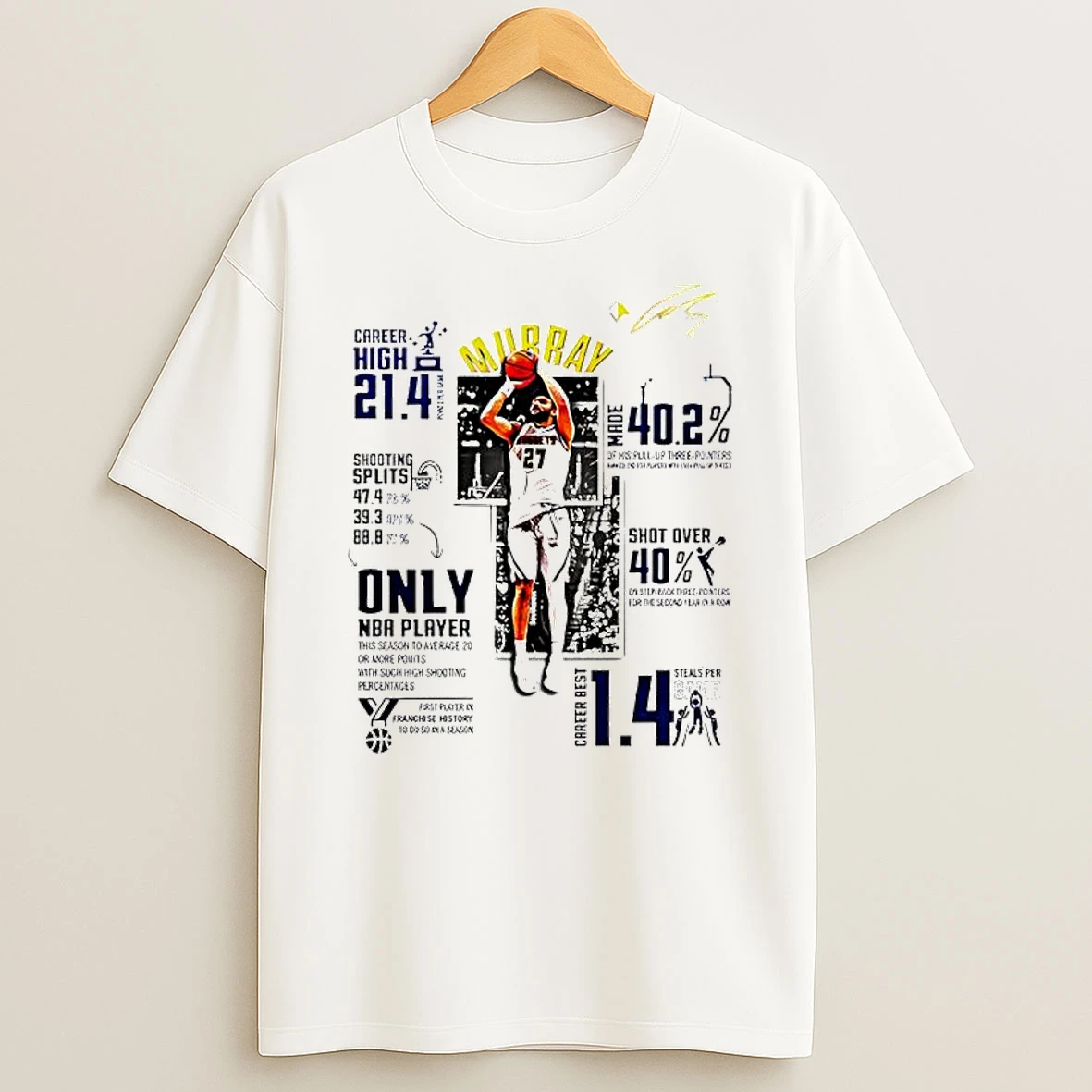Denver Nuggets 27 Murray Only Nba Player Shirts