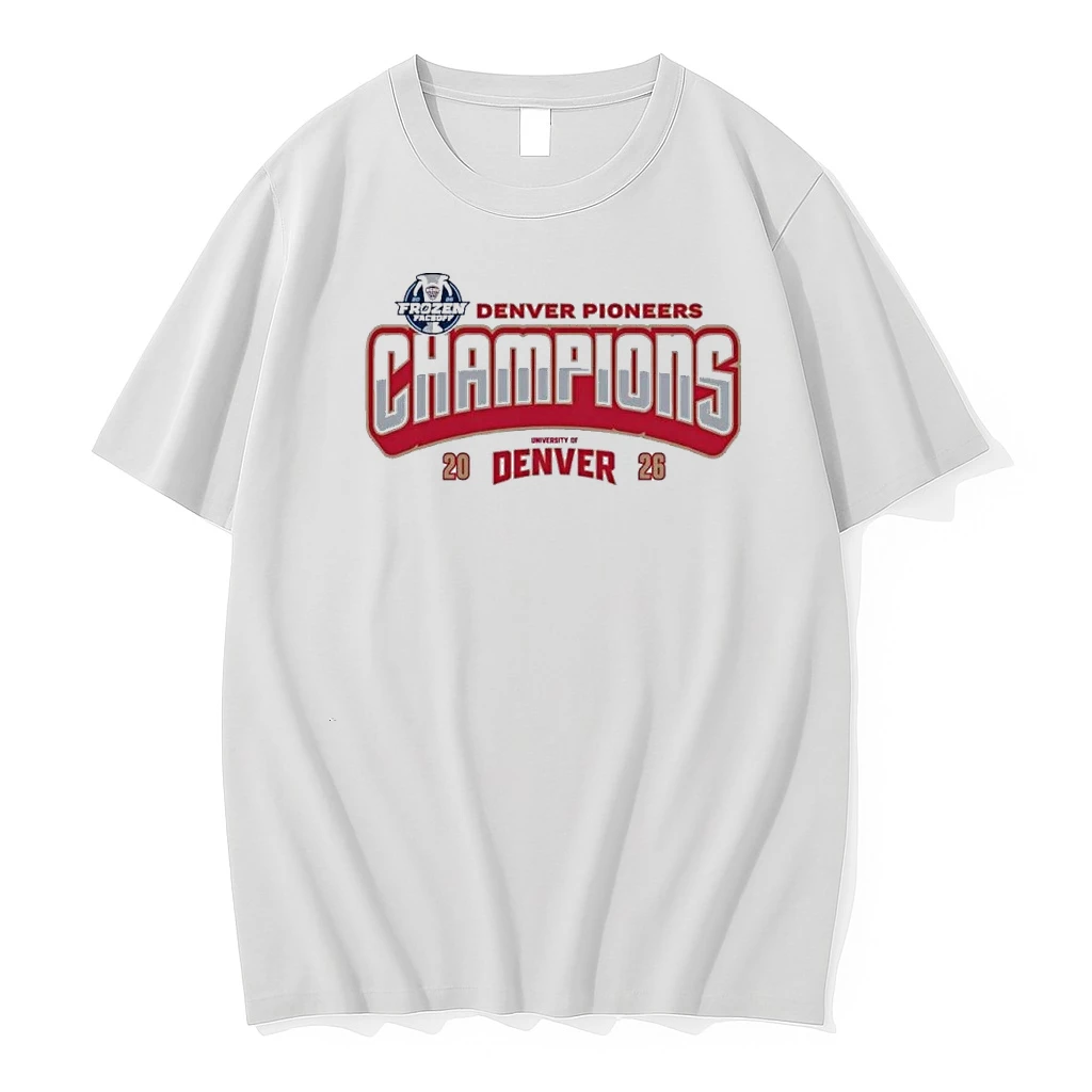 Denver Pioneers 2026 Frozen Faceoff Champions Shirts