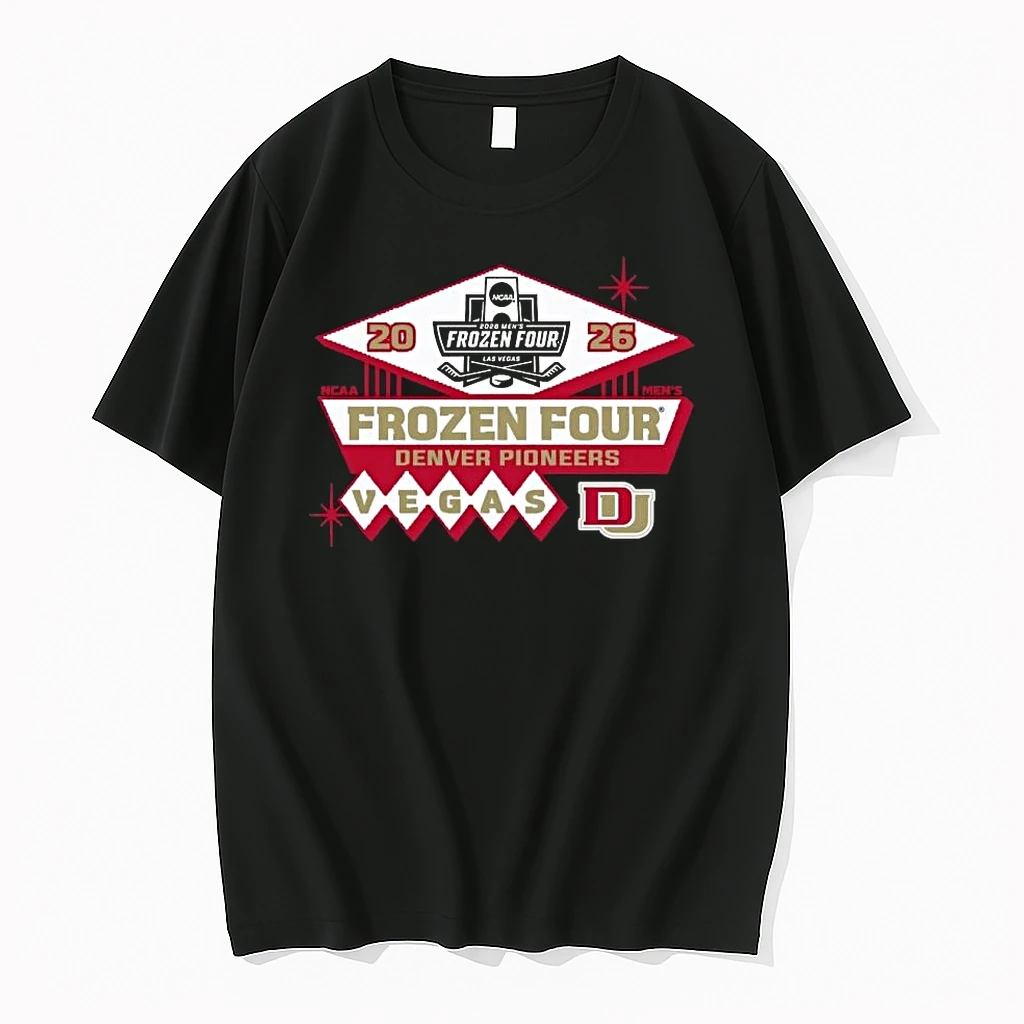 Denver Pioneers Mens Ice 2026 Ncaa Hockey Frozen Four Shirts