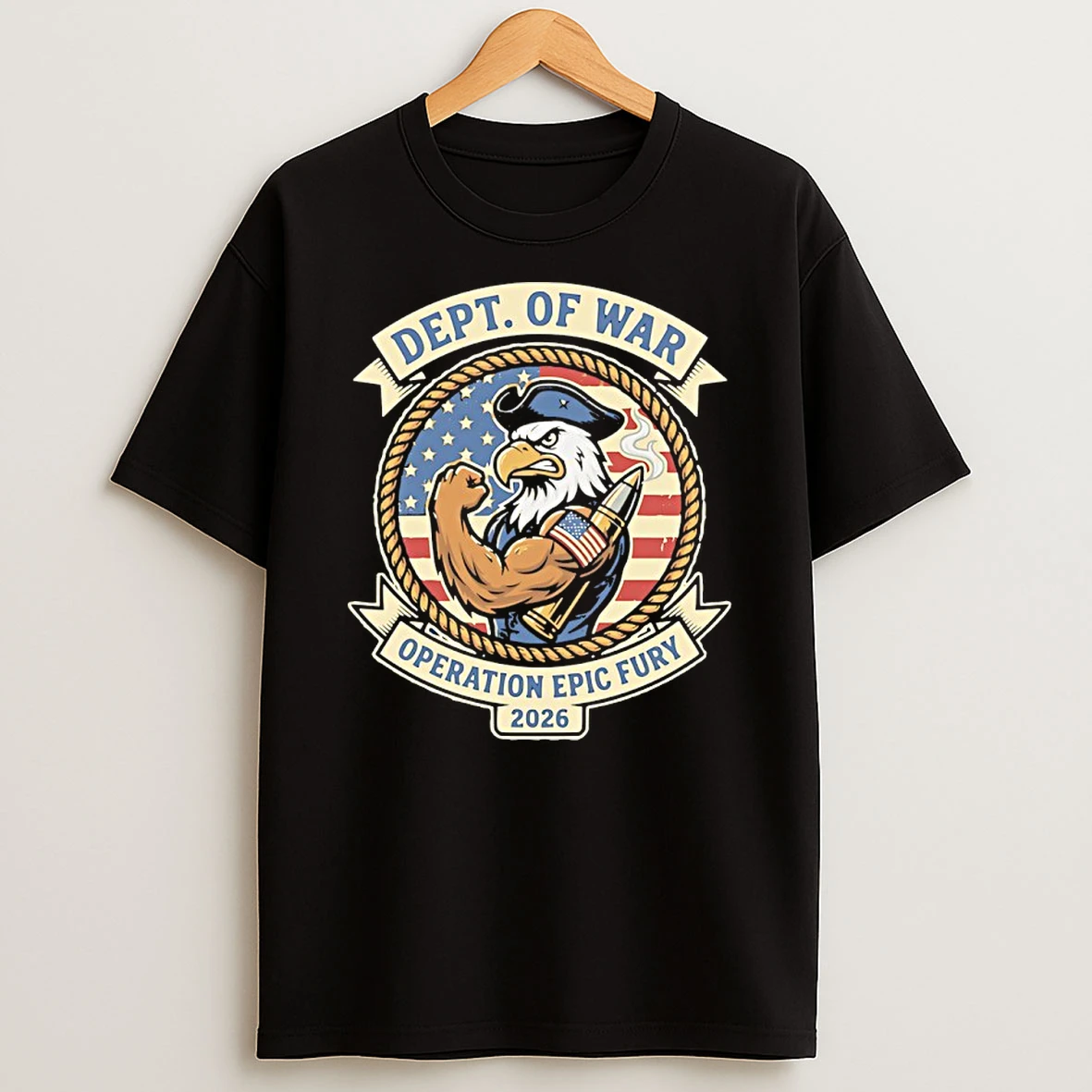 Dept Of War Patriotic Eagle Operation Epic Fury 2026 Iran Shirts