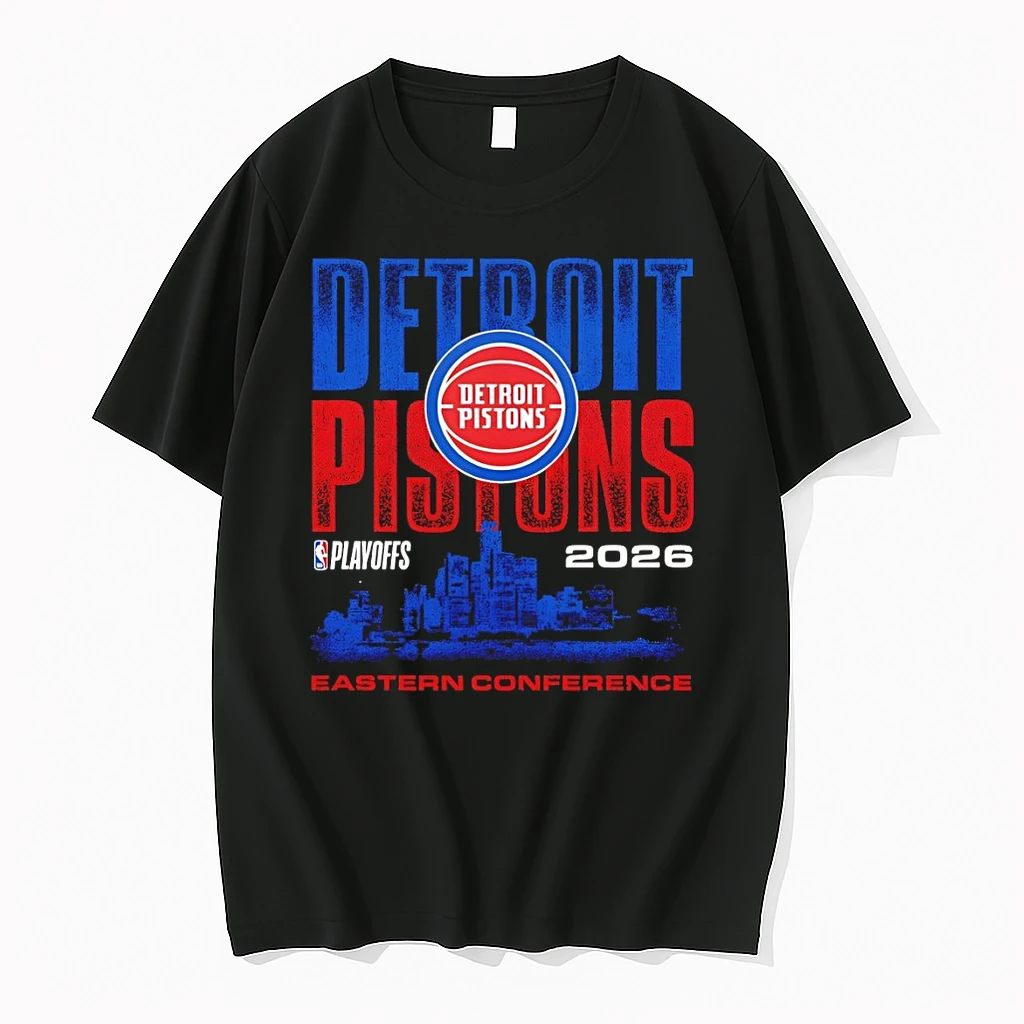 Detroit Pistons Playoffs 2026 Skyline Eastern Conference Shirts
