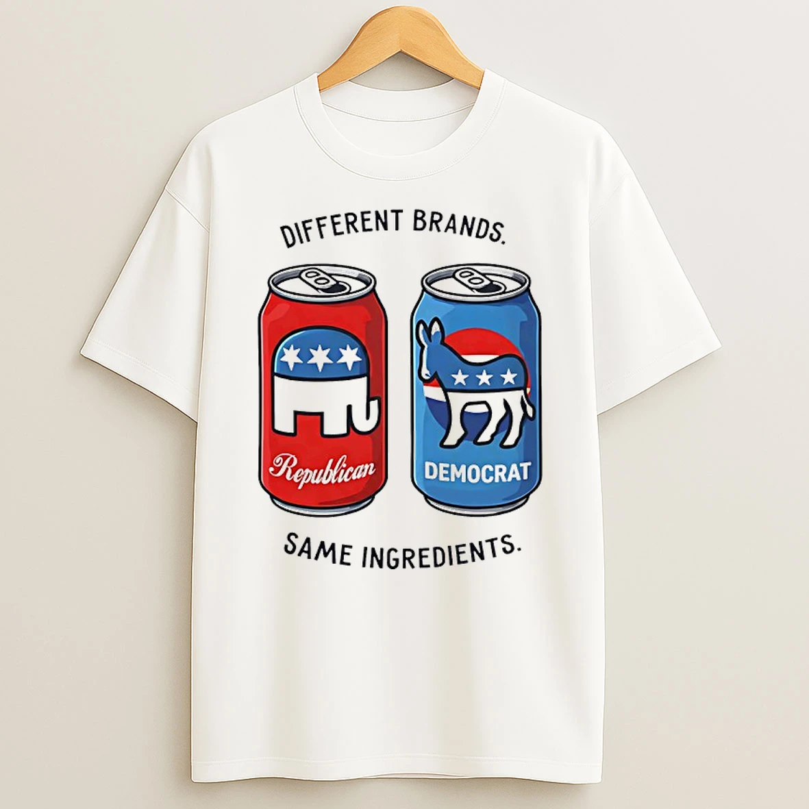 Different Brands Same Ingredients Can Republican Vs Democrat Shirts