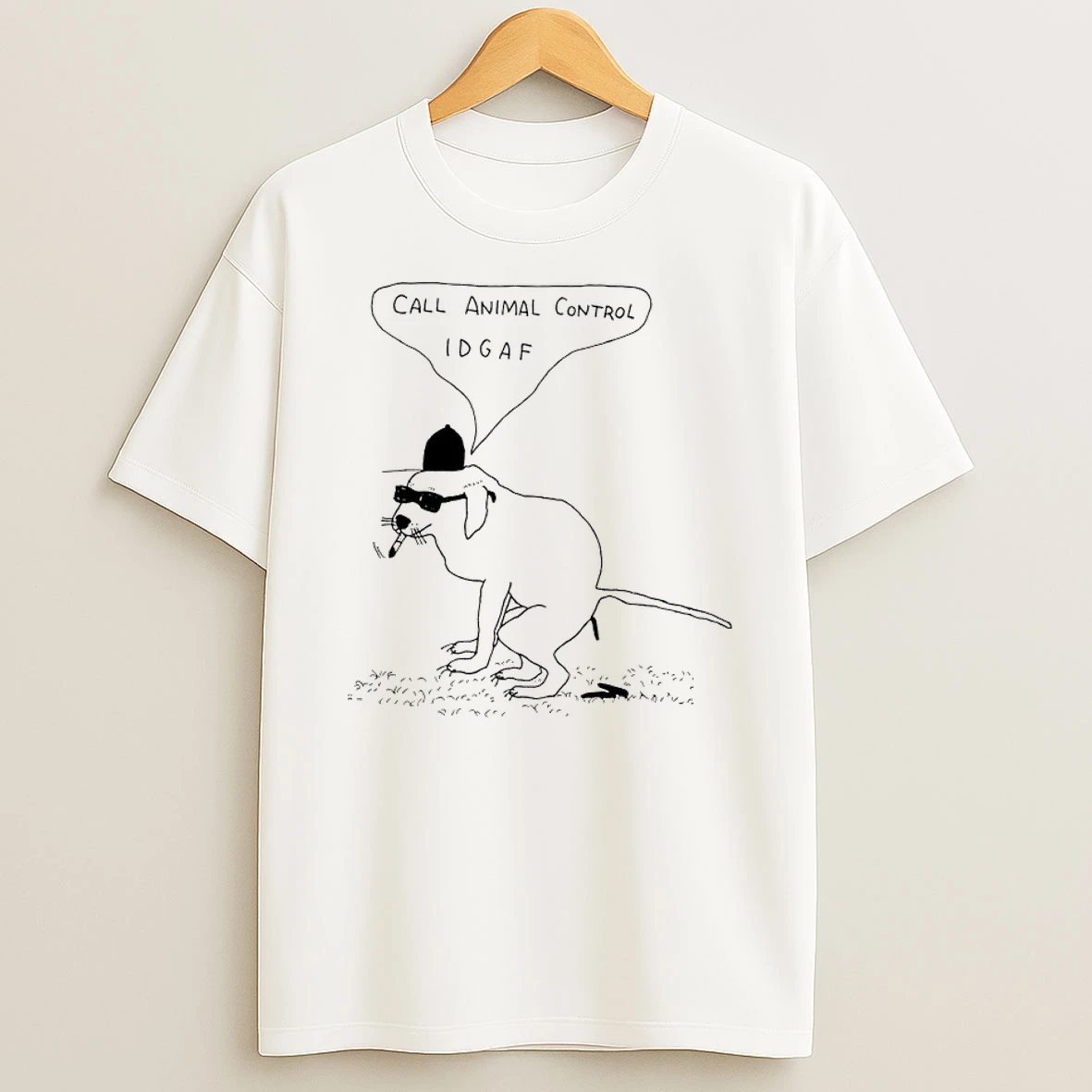 Dog Call Animal Control Idgaf Art Shirts