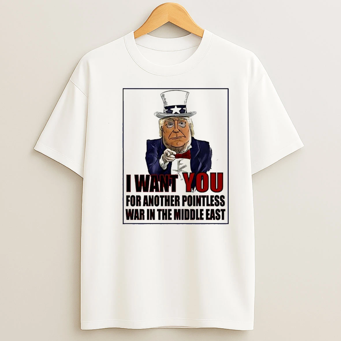 Donald Trump Uncle Sam Pointless Middle East War Shirts