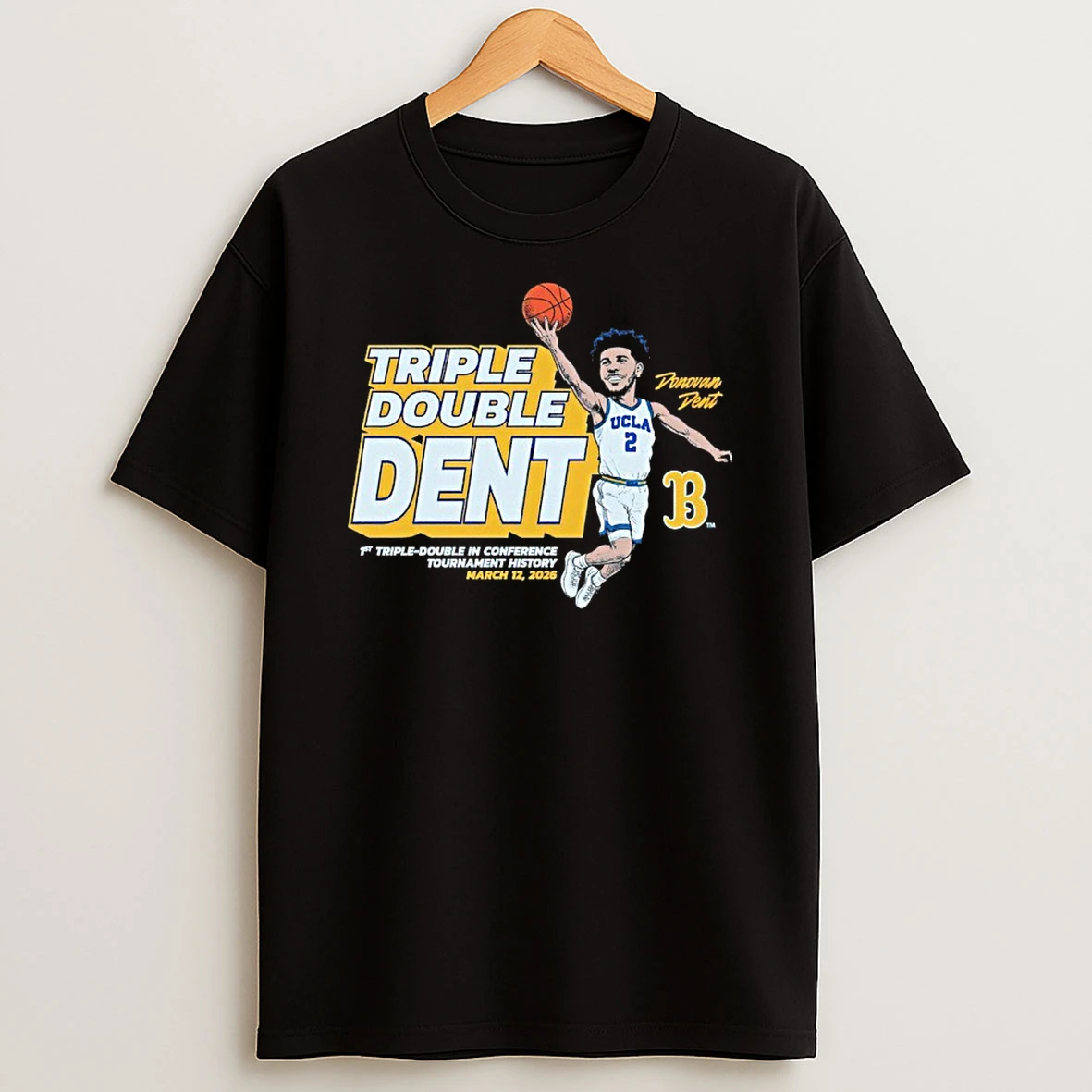 Donovan Dent Triple Double In Conference Tournament History Chibi Shirts