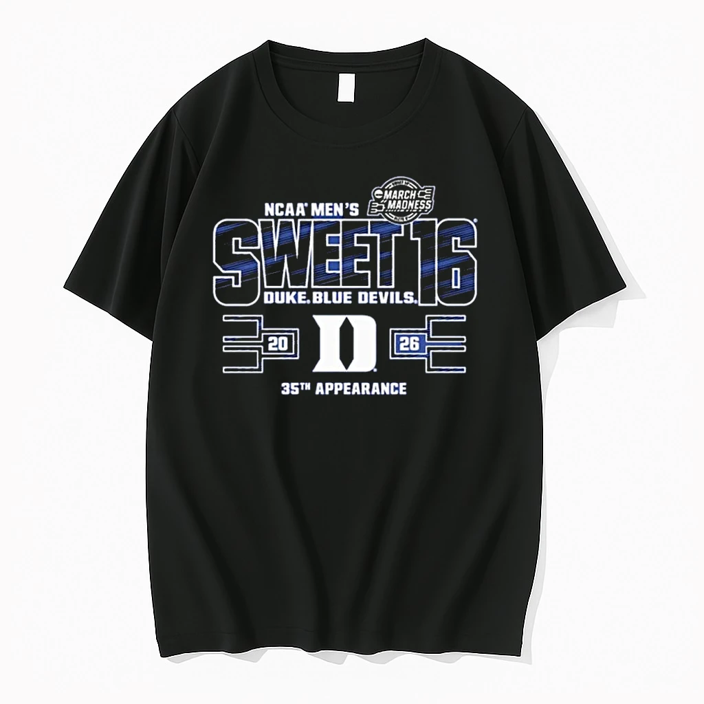 Duke Blue Devils 2026 Ncaa March Madness Sweet Sixteen 35th Appearance Shirts