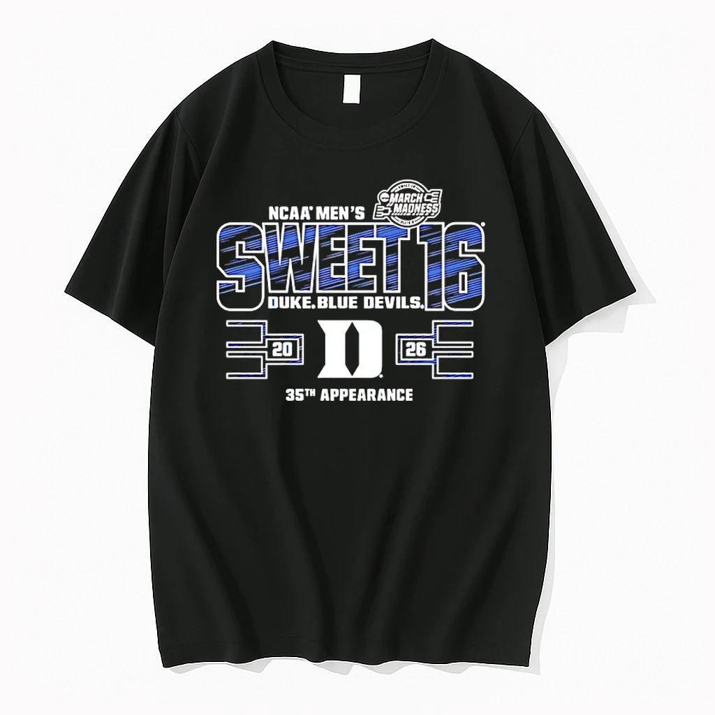 Duke Blue Devils Blue 2026 Ncaa March Madness Sweet 16 Bound 35th Appearance Shirts