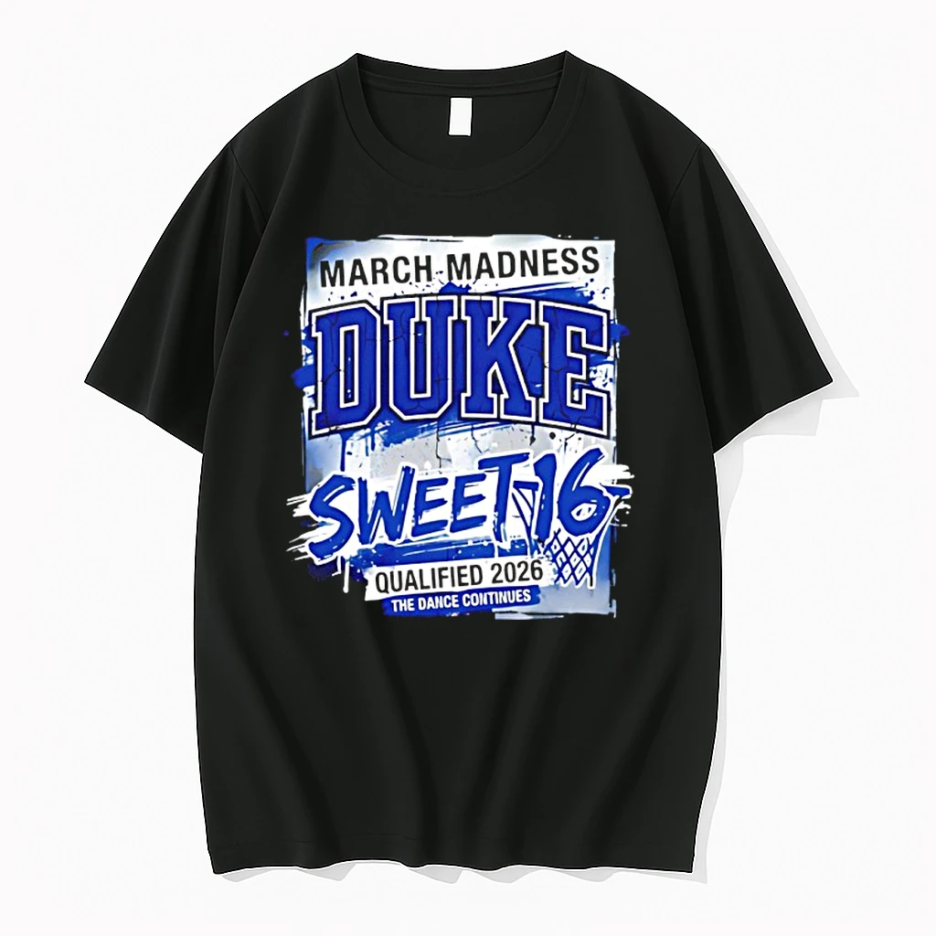 Duke Blue Devils Blue 2026 Ncaa March Madness Sweet 16 Qualified The Dance Continues Shirts