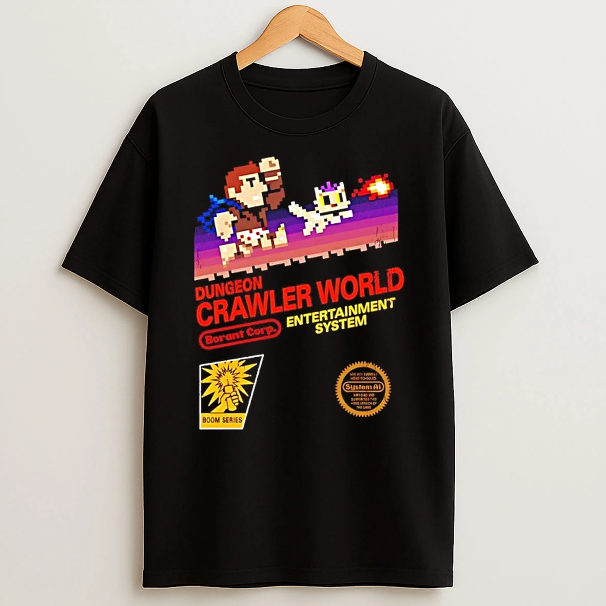 Dungeon Crawler World Entertainment System Shirts