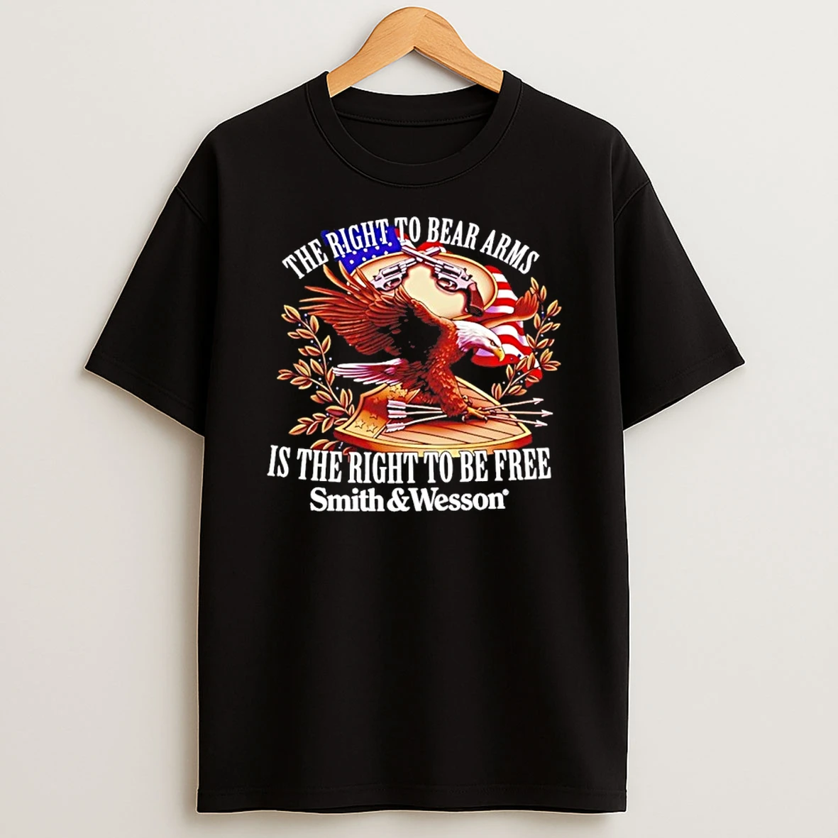 Eagles The Right To Bear Arms Is The Right To Be Free Emblem Smith And Wesson Shirts