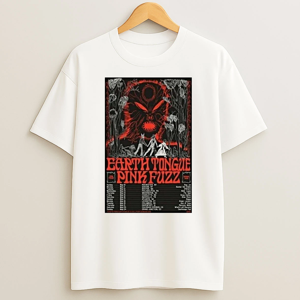 Earth Tongue Usa Tour 2026 Shirts