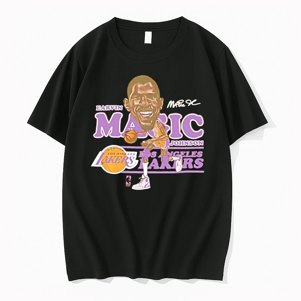Earvin Magic Johnson La Lakers Caricature Signature Shirts