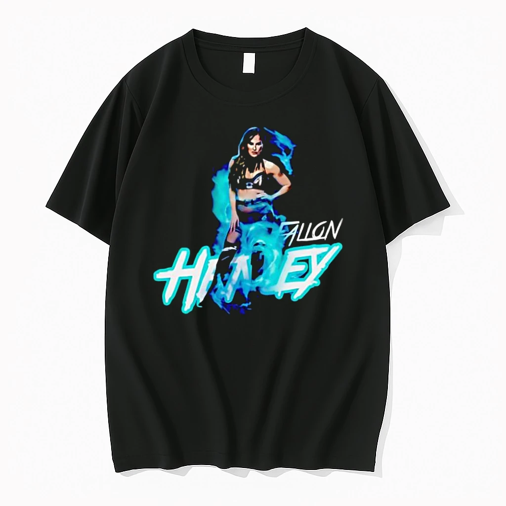 Fallon Henley Teal Smoke And Portrait Wrestling Graphic Shirts