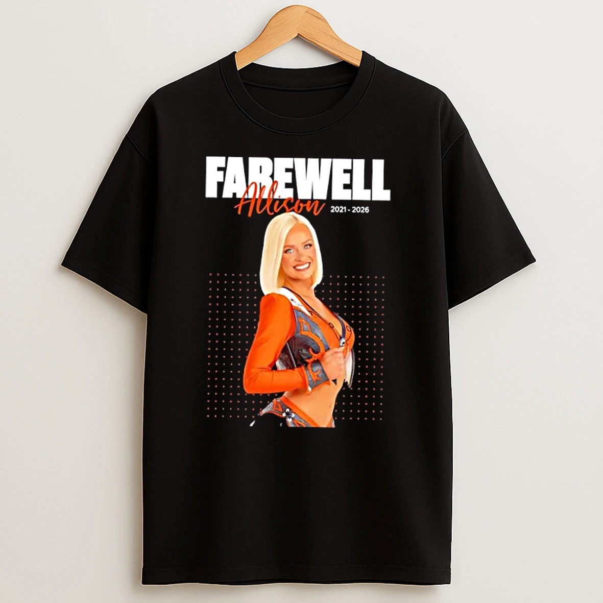 Farewell Allison 2021 2026 Denver Broncos Cheerleader Shirts