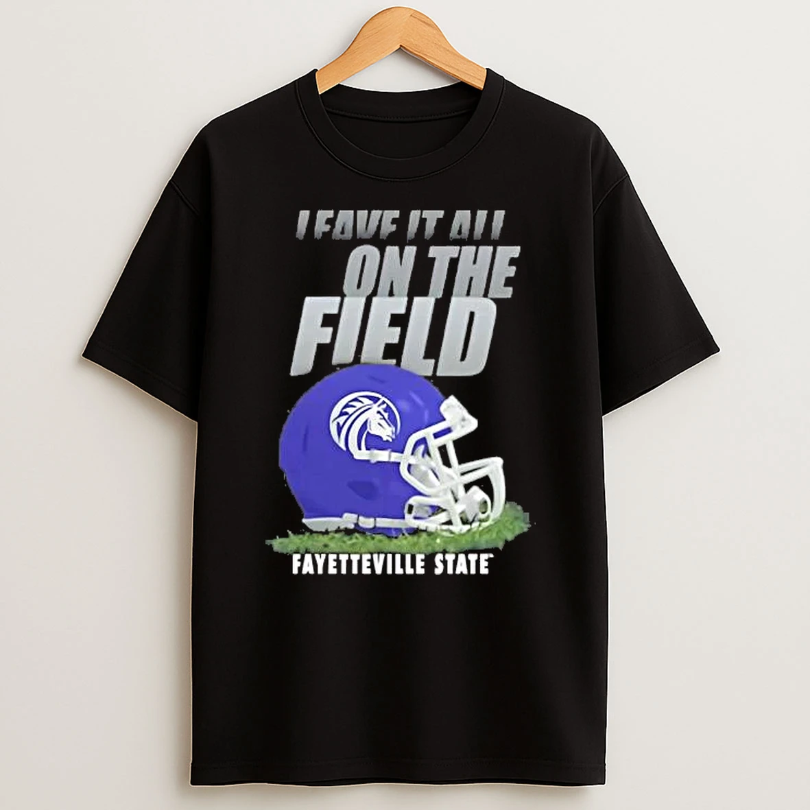 Fayetteville State Broncos Leave It All On The Field Helmet Tee Shirts