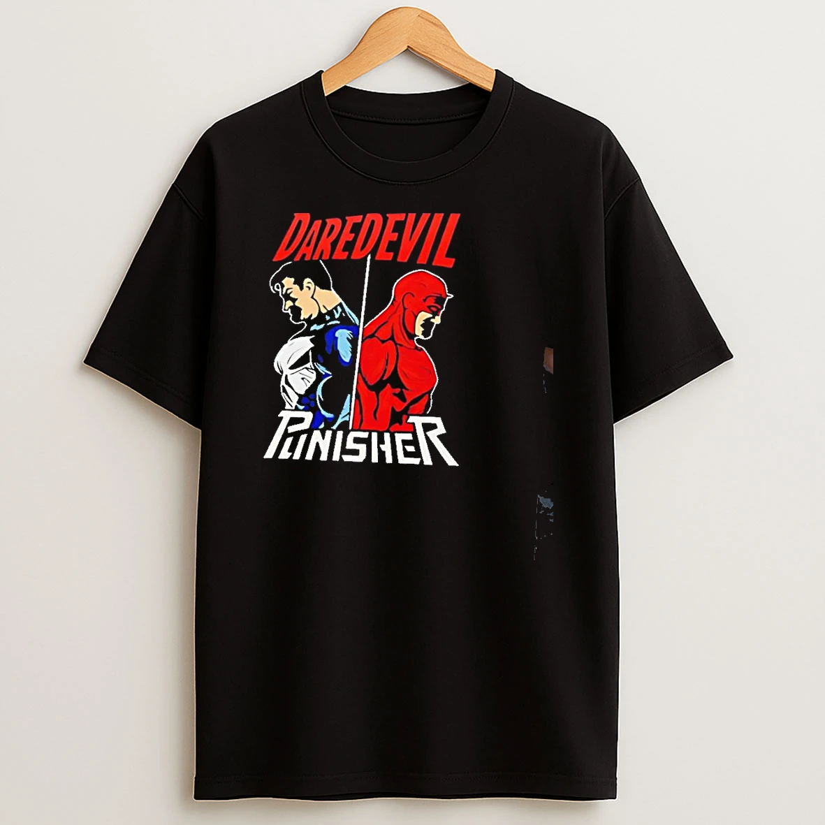 Fifth Sun Mens Marvel The Punisher Vs Daredevil Shirts