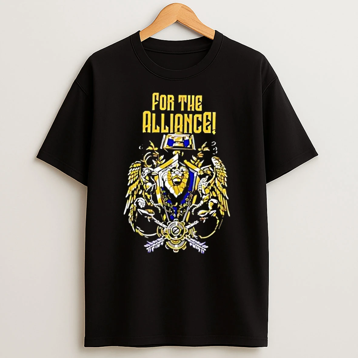 For The Alliance Lion Crest Gold Logo Shirts