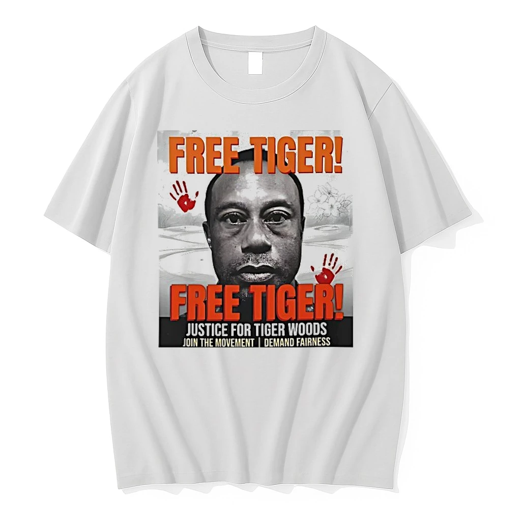 Free Tiger Justice For Tiger Woods Graphic Shirts