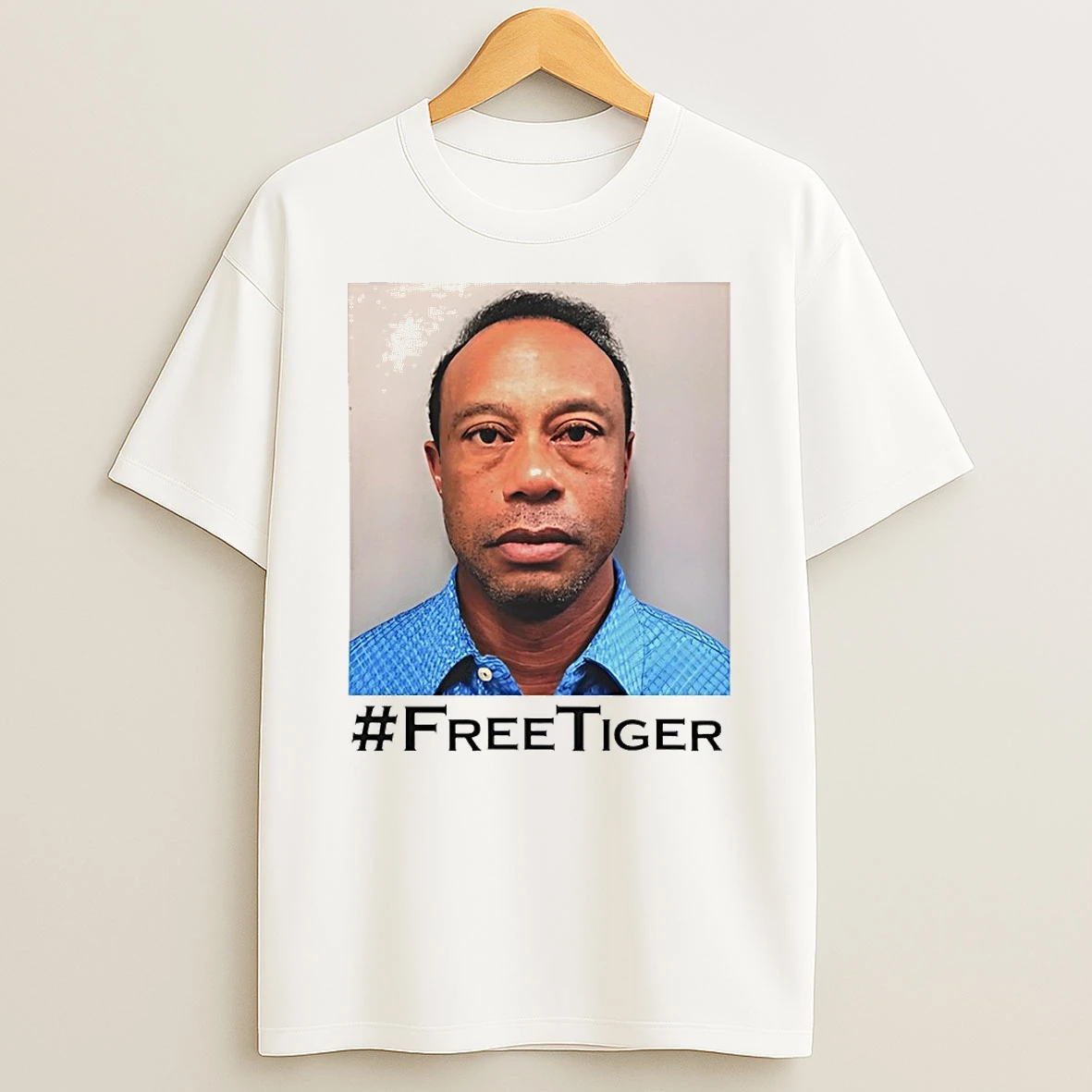Free Tiger Mugshot Viral Tiger Woods Mugshot 2026 Shirts