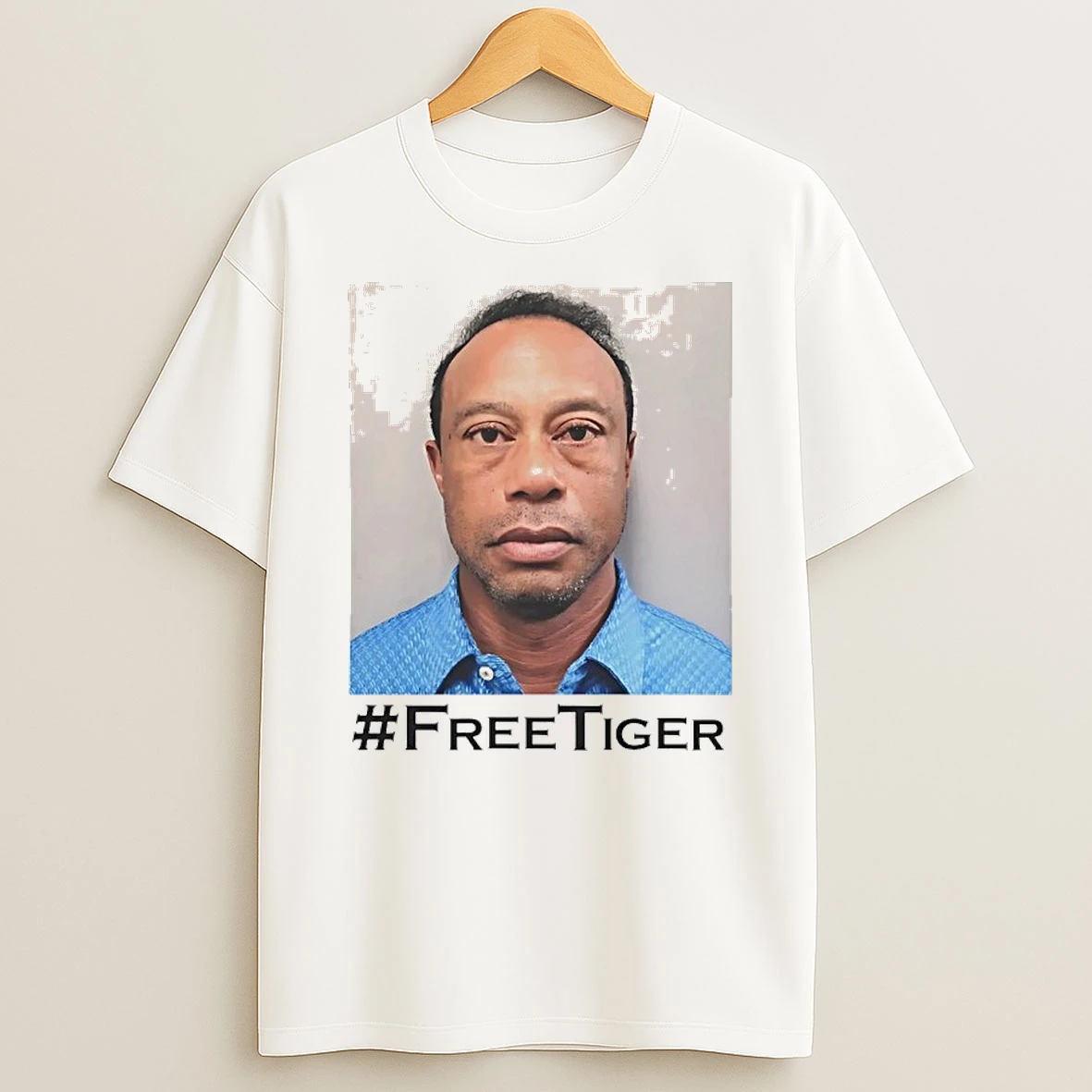 Free Tiger Woods Mugshot Pga Tour Houston Graphic Shirts