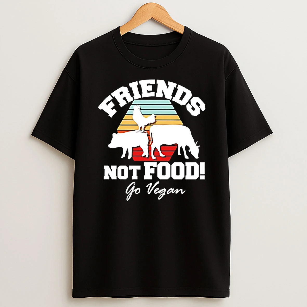 Friends Not Food Go Vegan Shirts