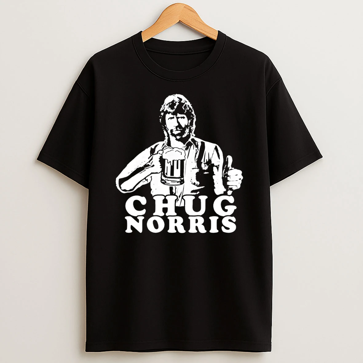 Funny Beer Chug Norris Cool Drinking Shirts
