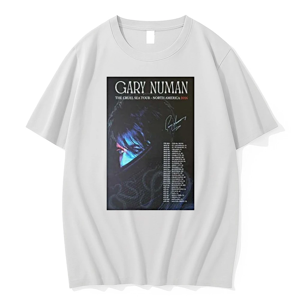 Gary Numan Signed 2026 Tour The Cruel Sea Shirts