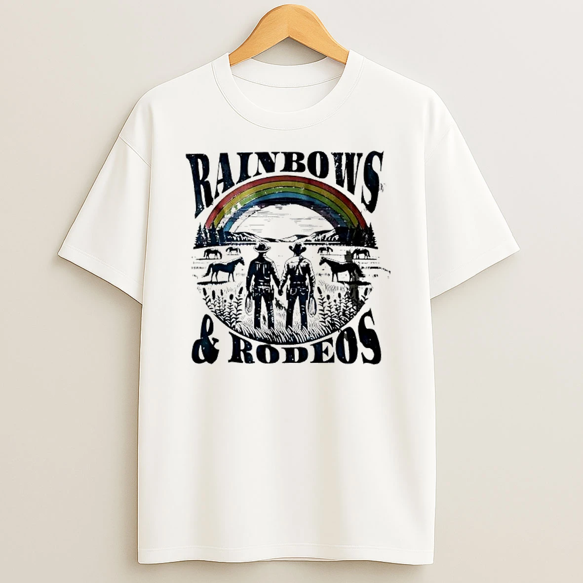 Gay Cowboy Western Lgbt Rainbows Rodeo Pride Shirts