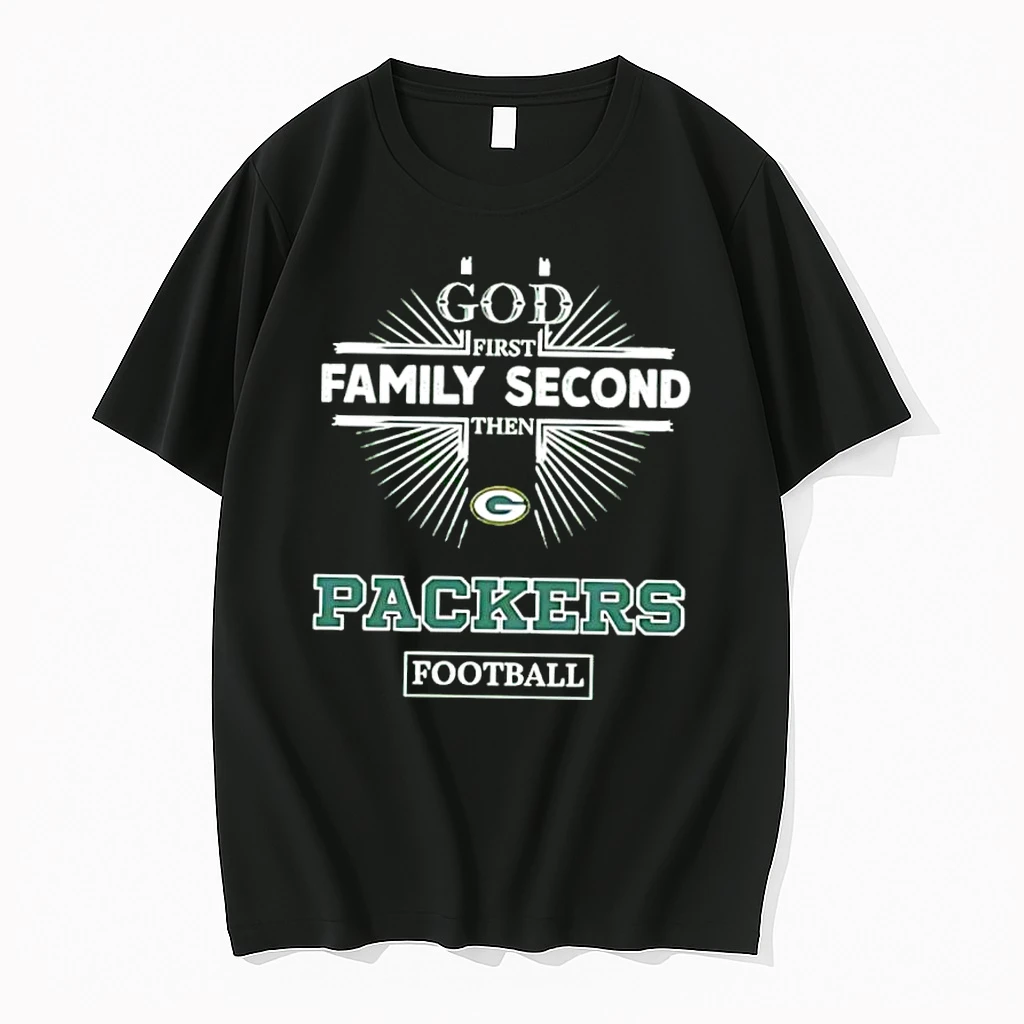 God First Family Second Then Green Bay Packers Football Shirts