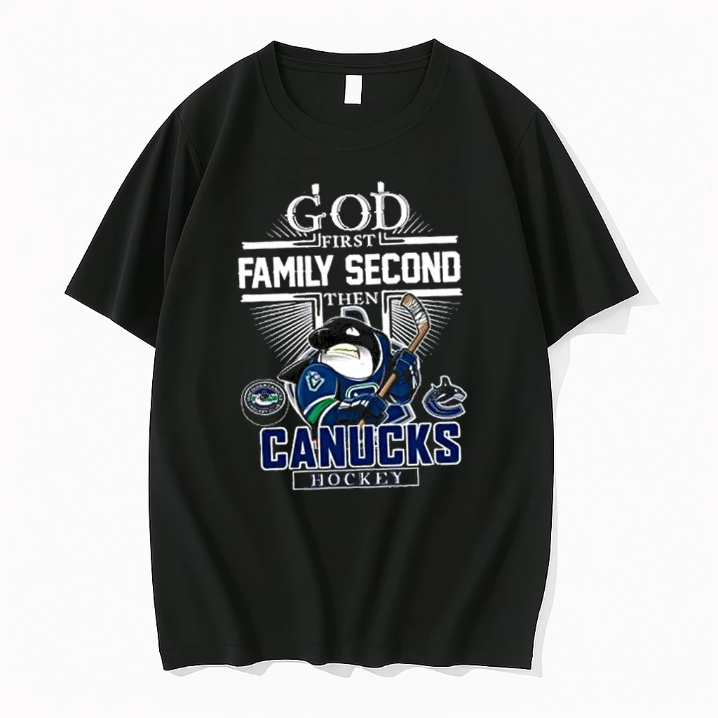 God First Family Second Then Vancouver Canucks Hockey Mascot 2025 Shirts