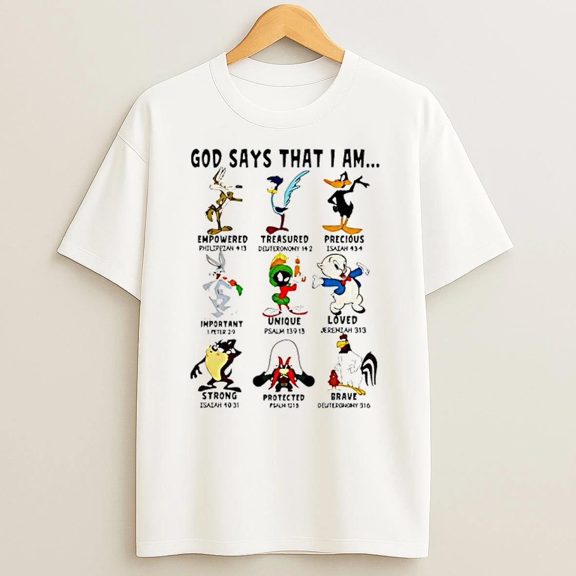 God Say That I Am Characters Shirts