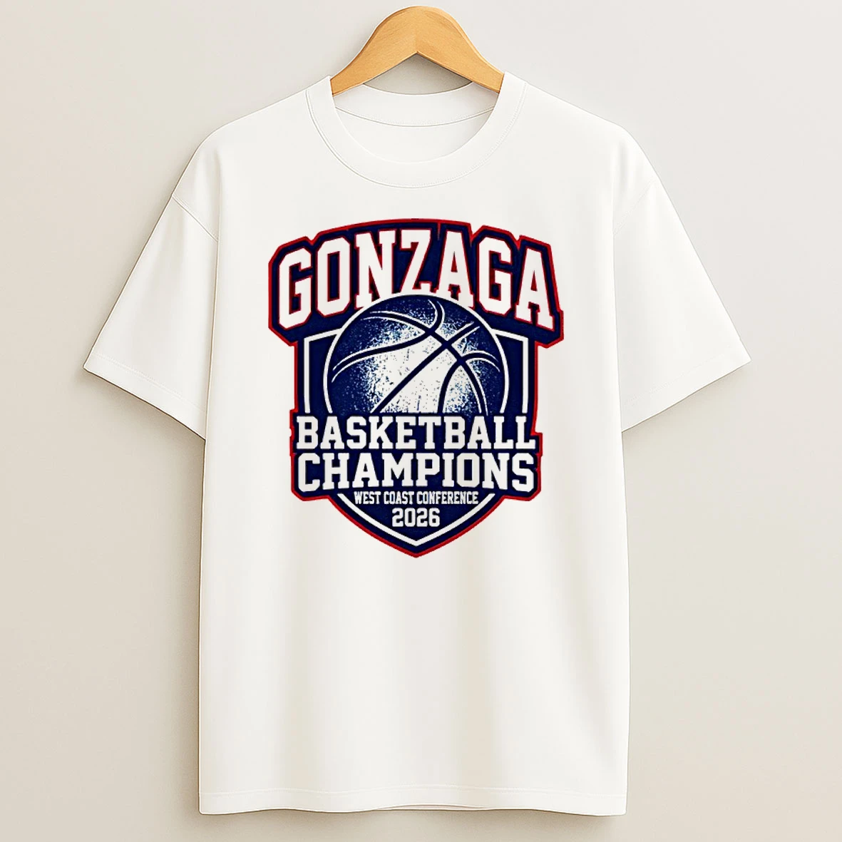 Gonzaga Bulldogs Basketball Champions West Coast Conference 2026 Shirts