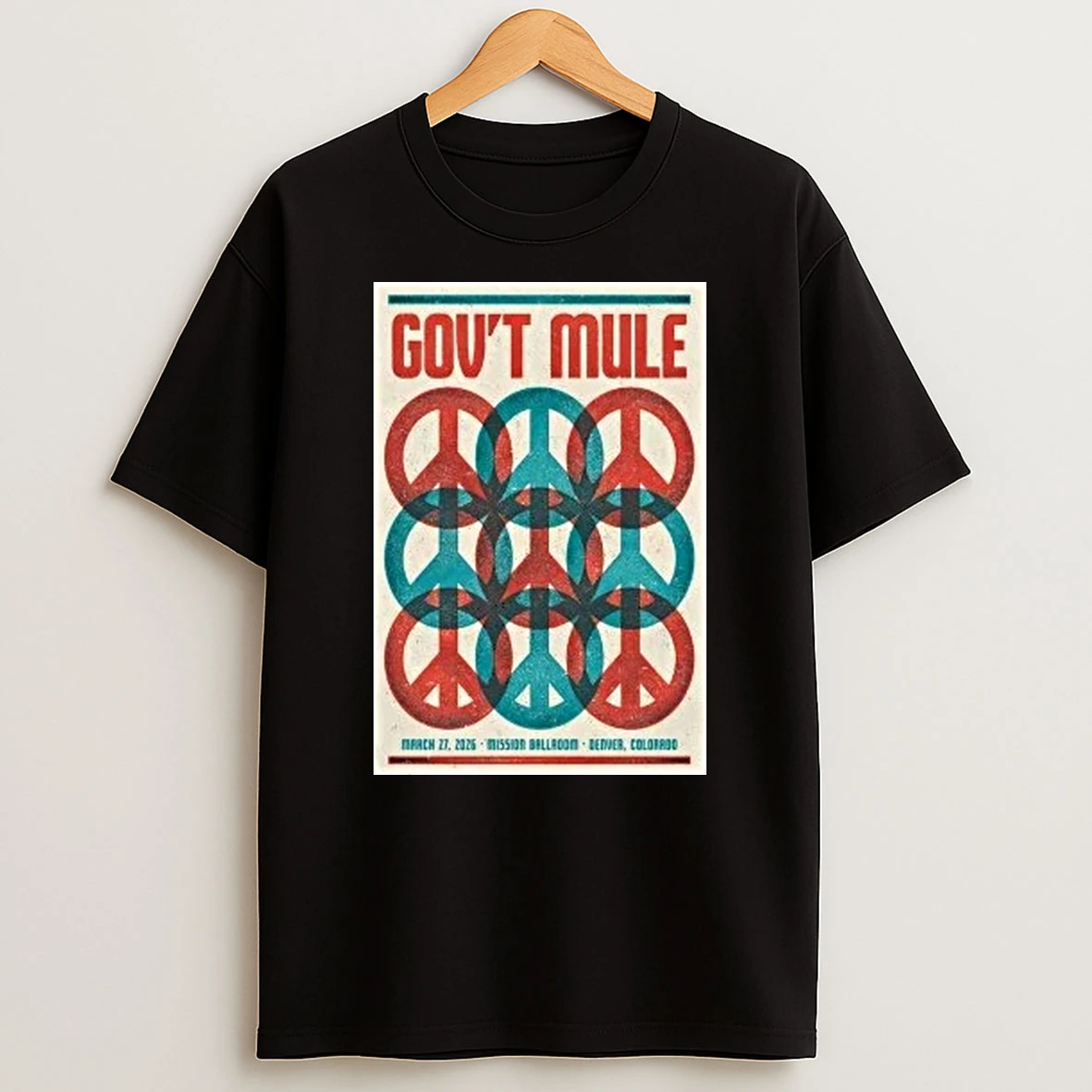 Govt Mule Denver Co 3 27 2026 Tour Shirts
