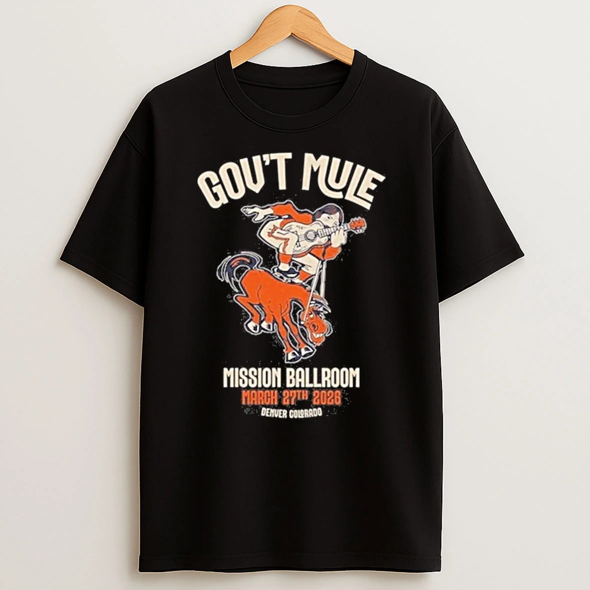 Govt Mule Mar 27 2026 At Mission Ballroom Denver Tour Shirts
