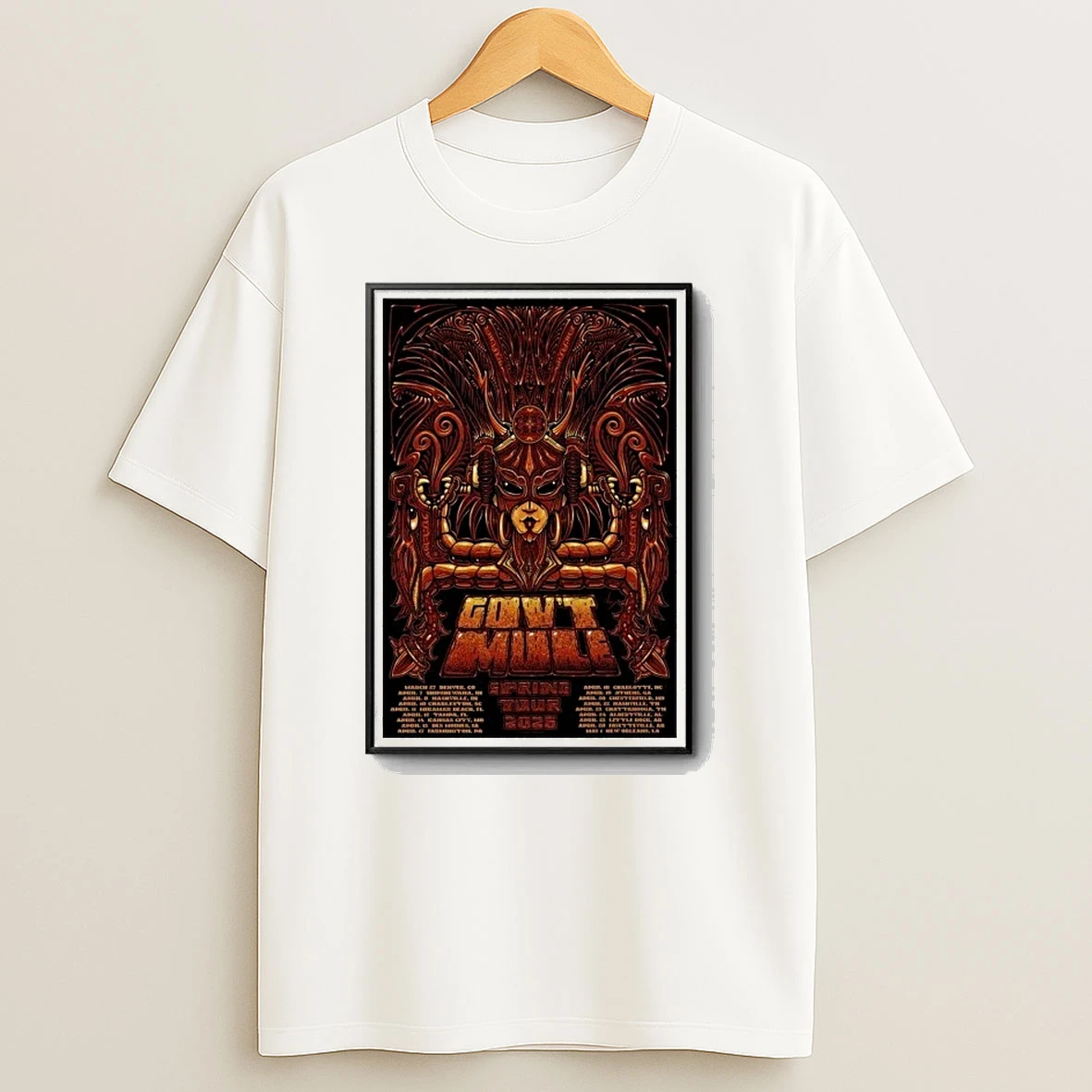 Govt Mule Tour 2026 Spring Shirts