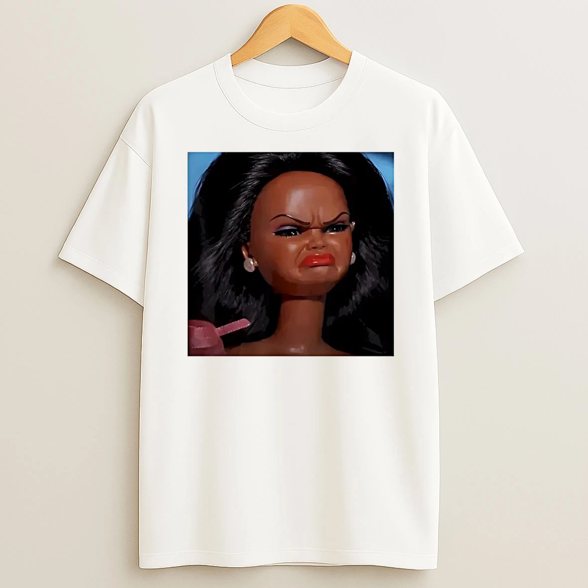 Grumpy Disgusted Barbie Doll Face Shirts
