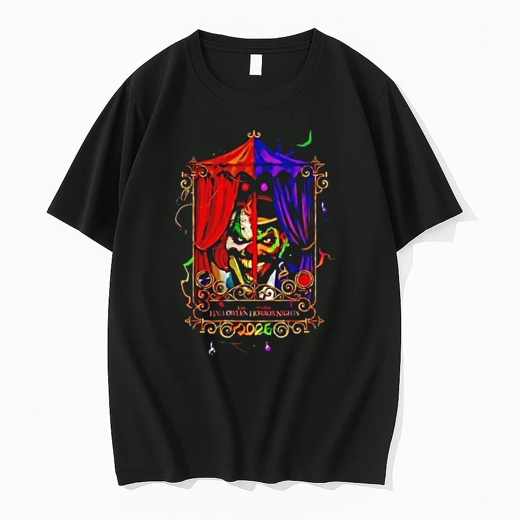 Halloween Horror Nights 2026 Jack The Clown And Dr Oddfellow By Chocolatecoup Shirts