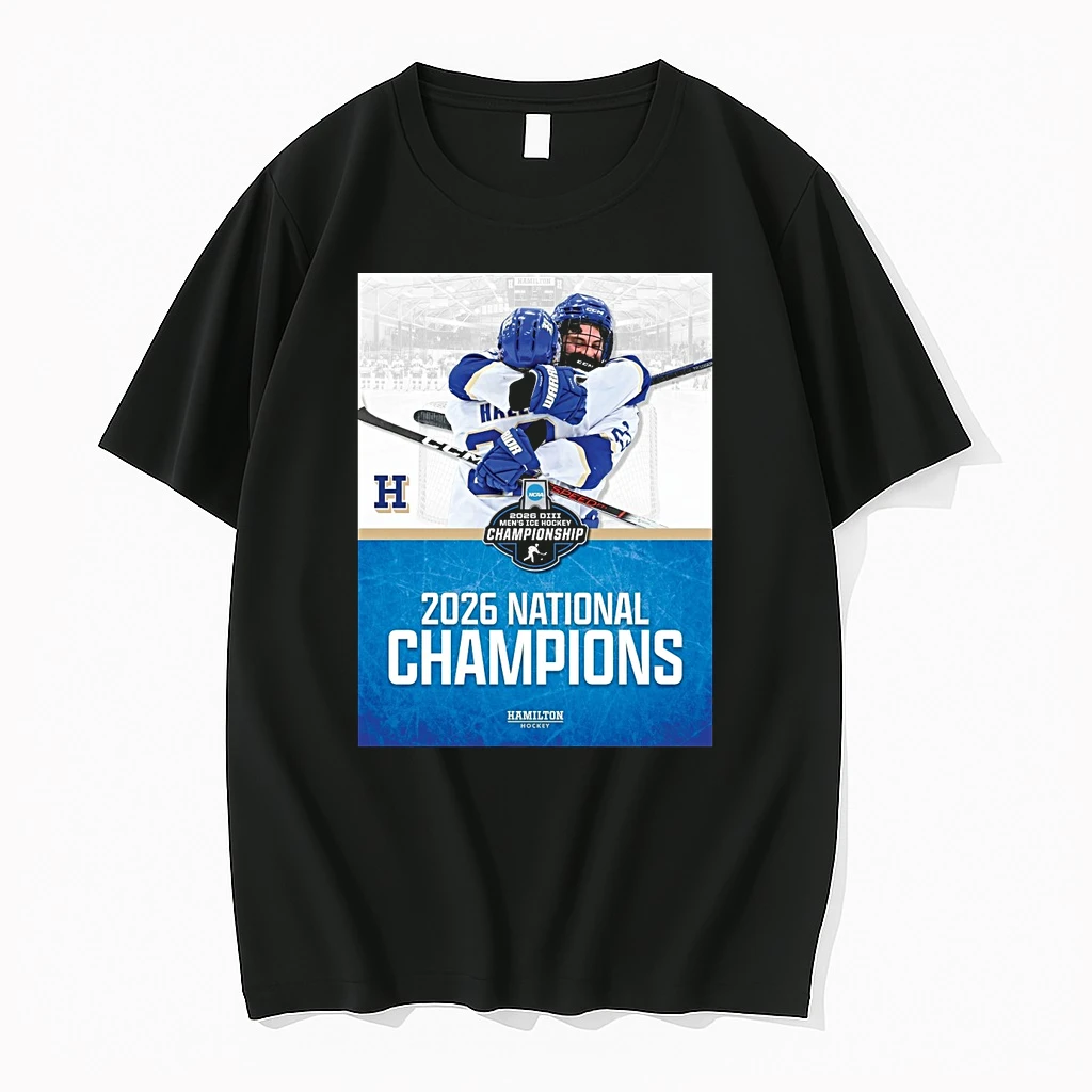Hamilton College 2026 National Ncaa Division Iii Mens Ice Hockey Championship Shirts