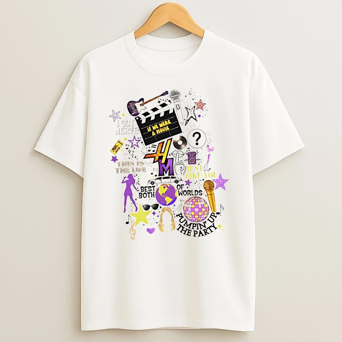 Hannah Montana 20th Anniversary Pumpin Up The Party This Is The Life I Got Nerve Shirts