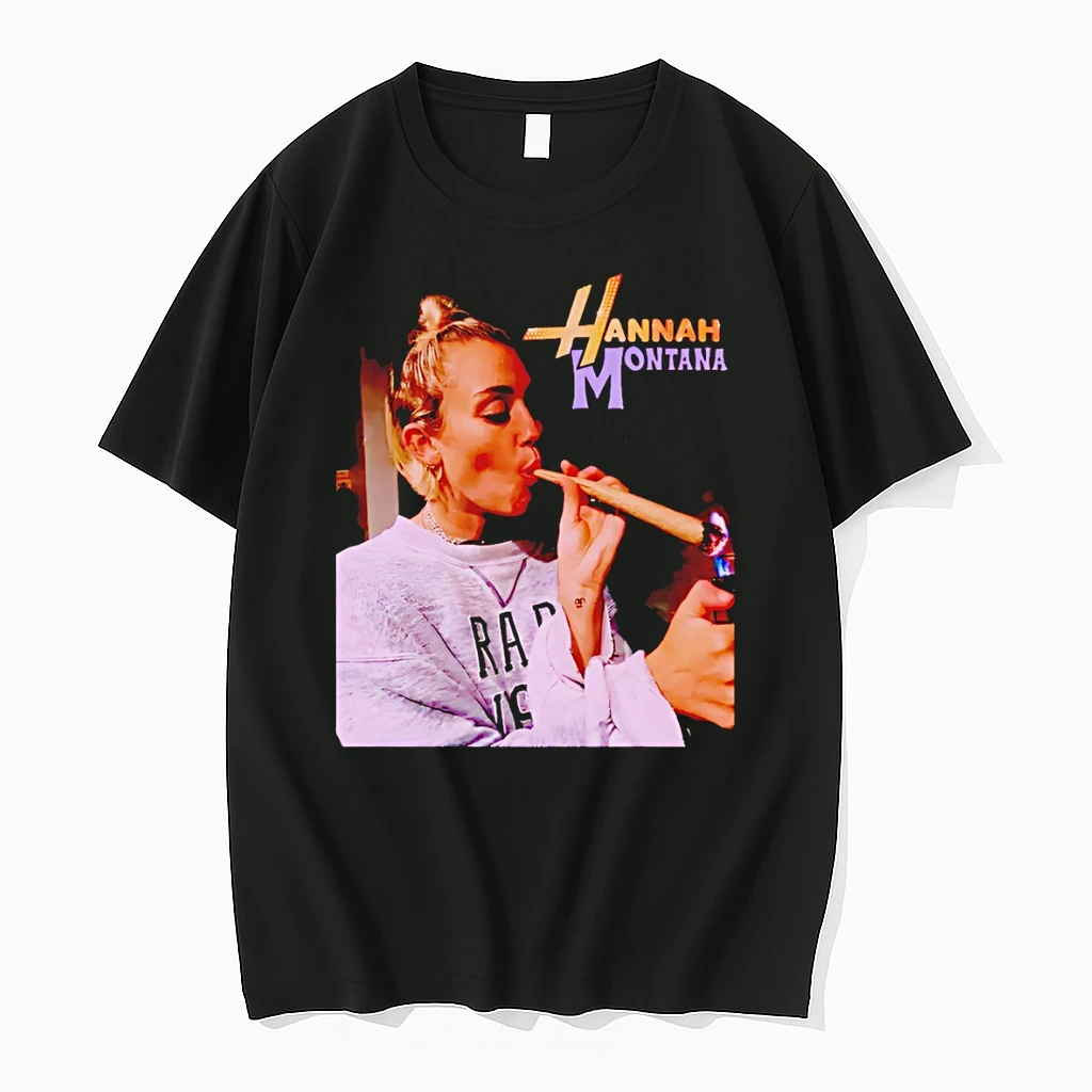 Hannah Montana Smoking Photo Vintage Shirts
