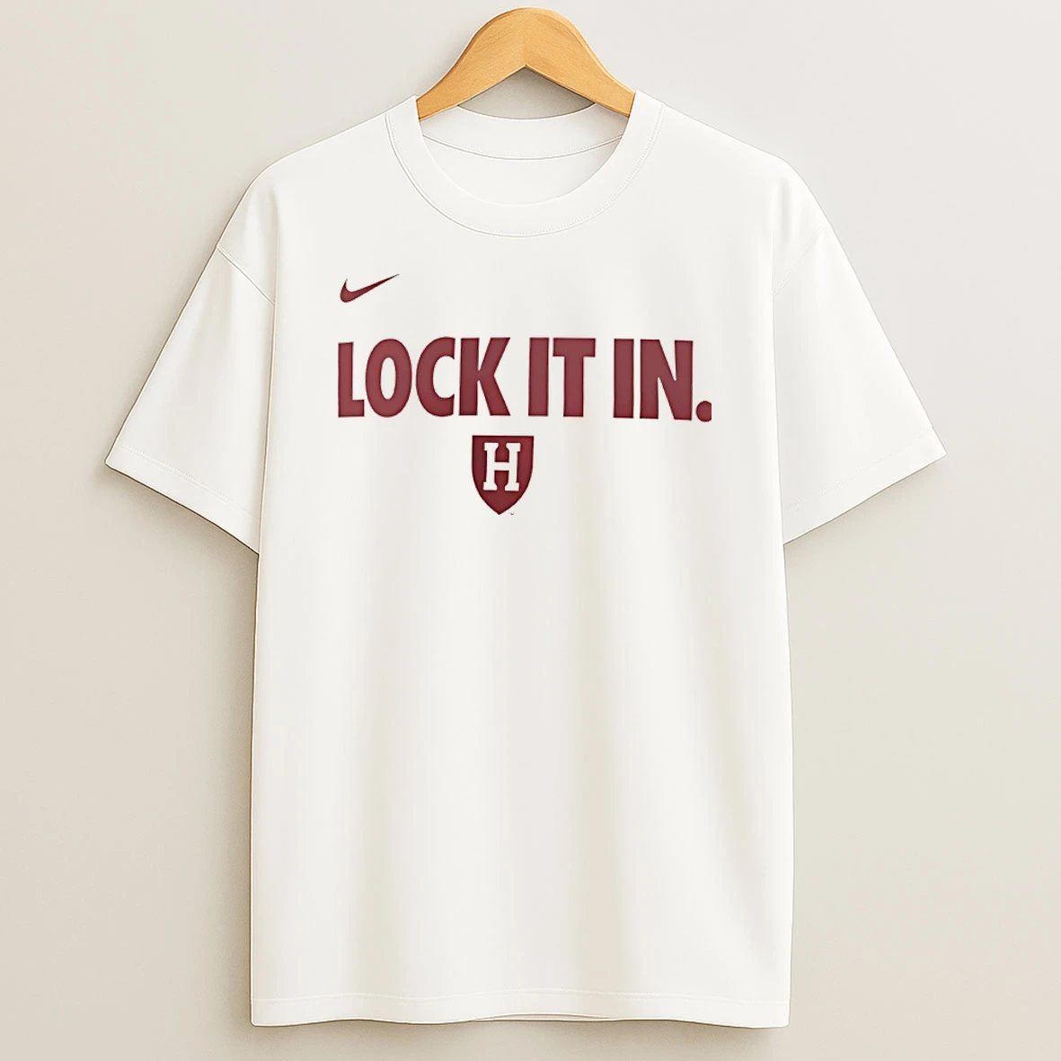 Harvard Crimson Lock It In 2026 On Court Bench Shirts