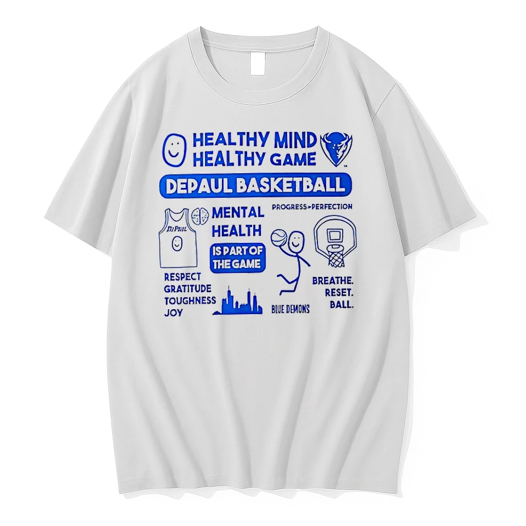 Healthy Mind Healthy Game Depaul Basketball Shirts
